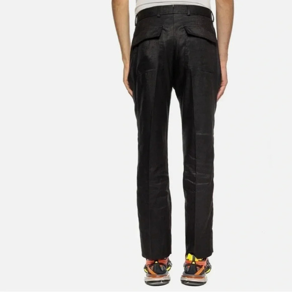 Burberry Zip Detailed Linen Blend Pants - Picture 2 of 9